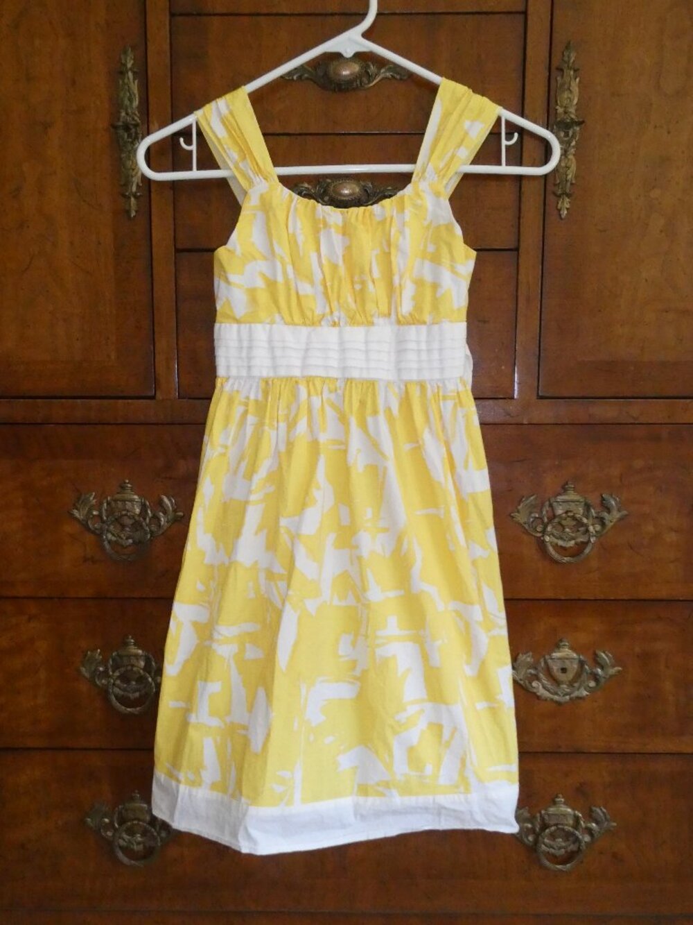 Speechless Girls Yellow/White Summer Sundress Dress Size 10